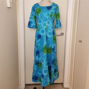 Ui-Maikai 60s Floral Maxi Dress